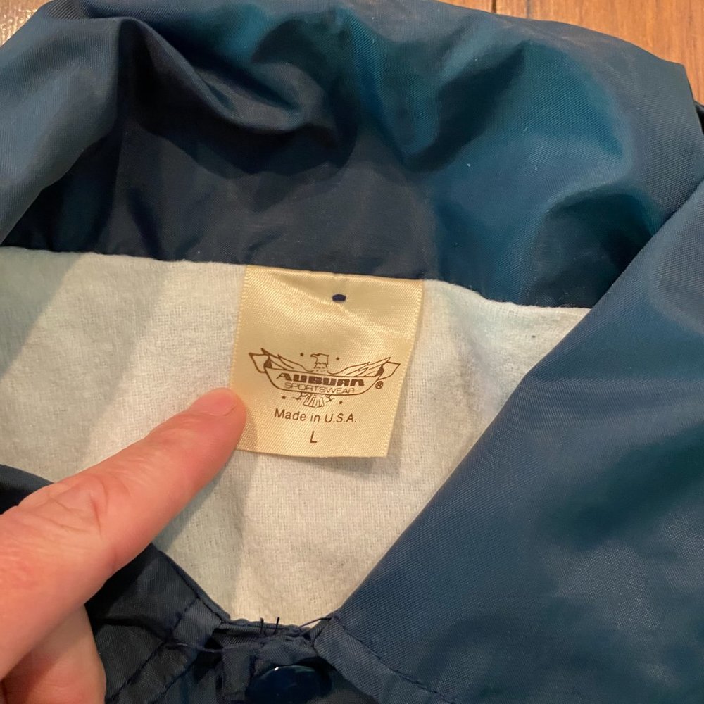 VINTAGE Air Force One Satin Jacket 80s Large USA - Picture 3 of 5